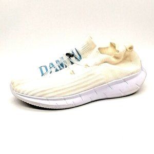 Damyu Womens Water Shoe White Acrylic Laces w/Toggle Wedge Heel Cushion EUR‎ 43